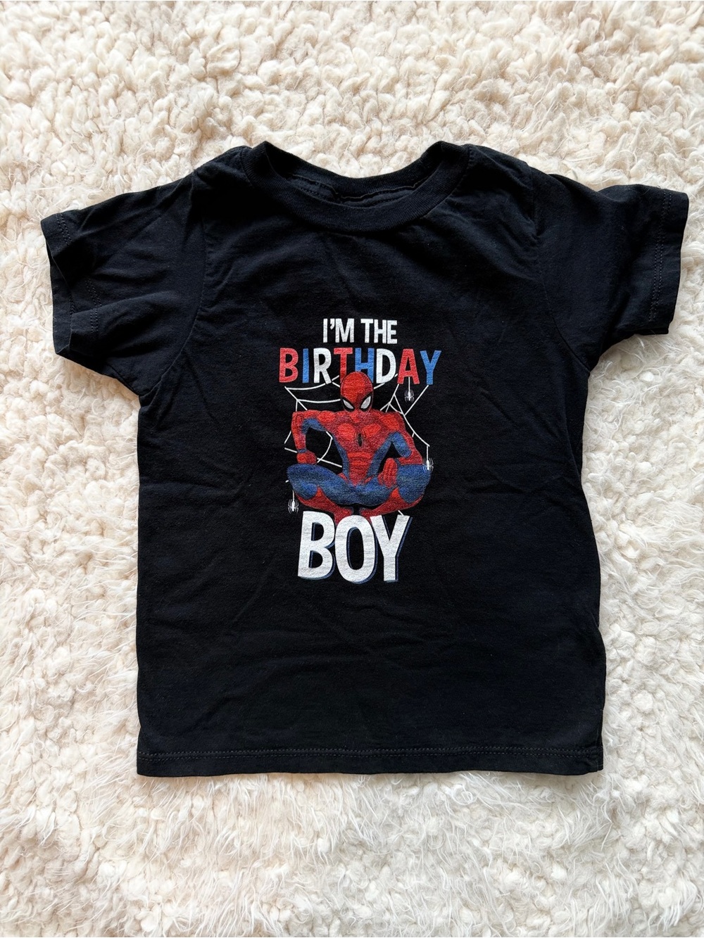 Spider-Man Birthday Boy Shirt 4T - Worn Once - $20 Retail